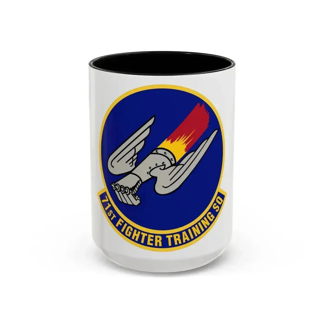 71 Fighter Training Squadron ACC (U.S. Air Force) Accent Coffee Mug 15oz Black - Go Mug Yourself