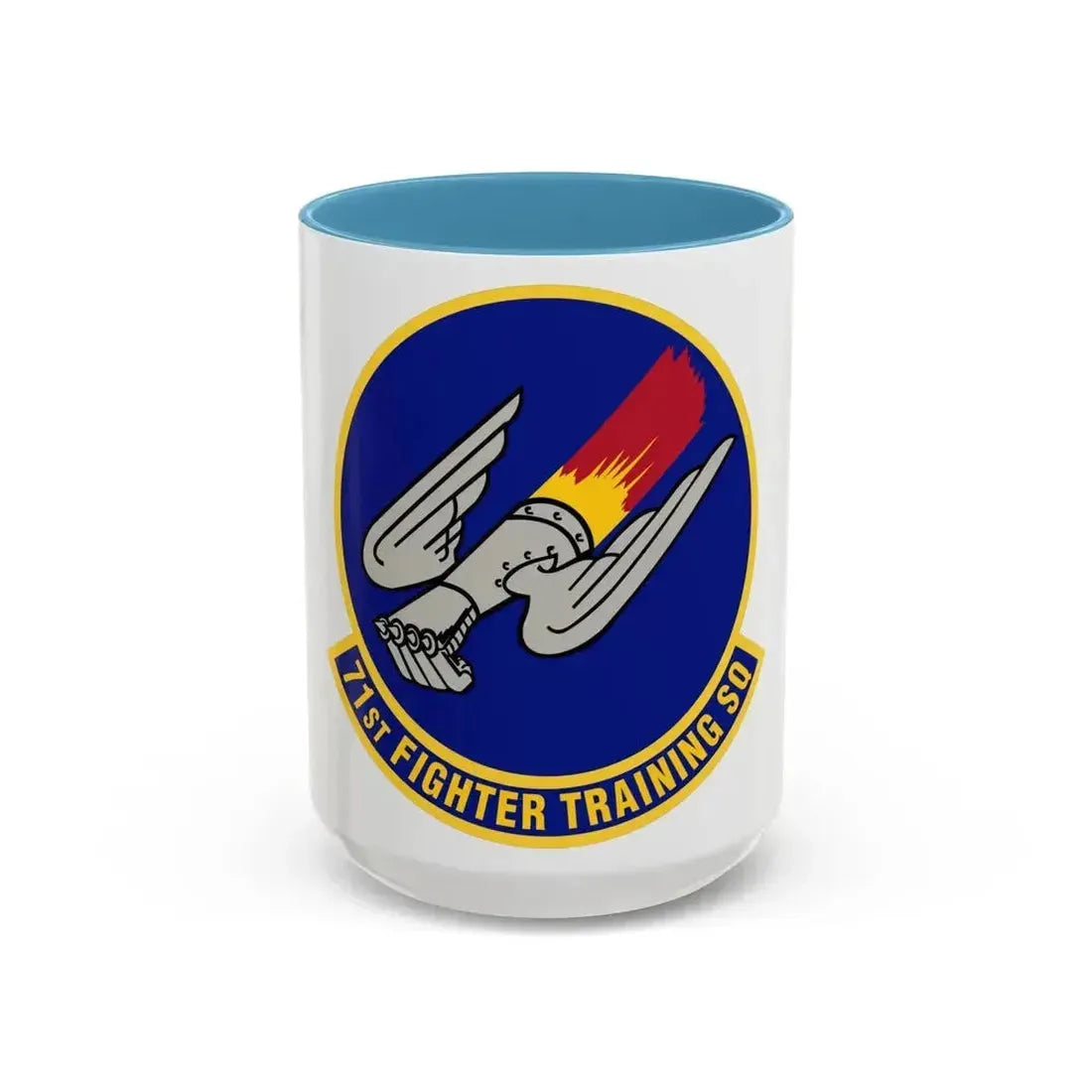 71 Fighter Training Squadron ACC (U.S. Air Force) Accent Coffee Mug 15oz Light Blue - Go Mug Yourself
