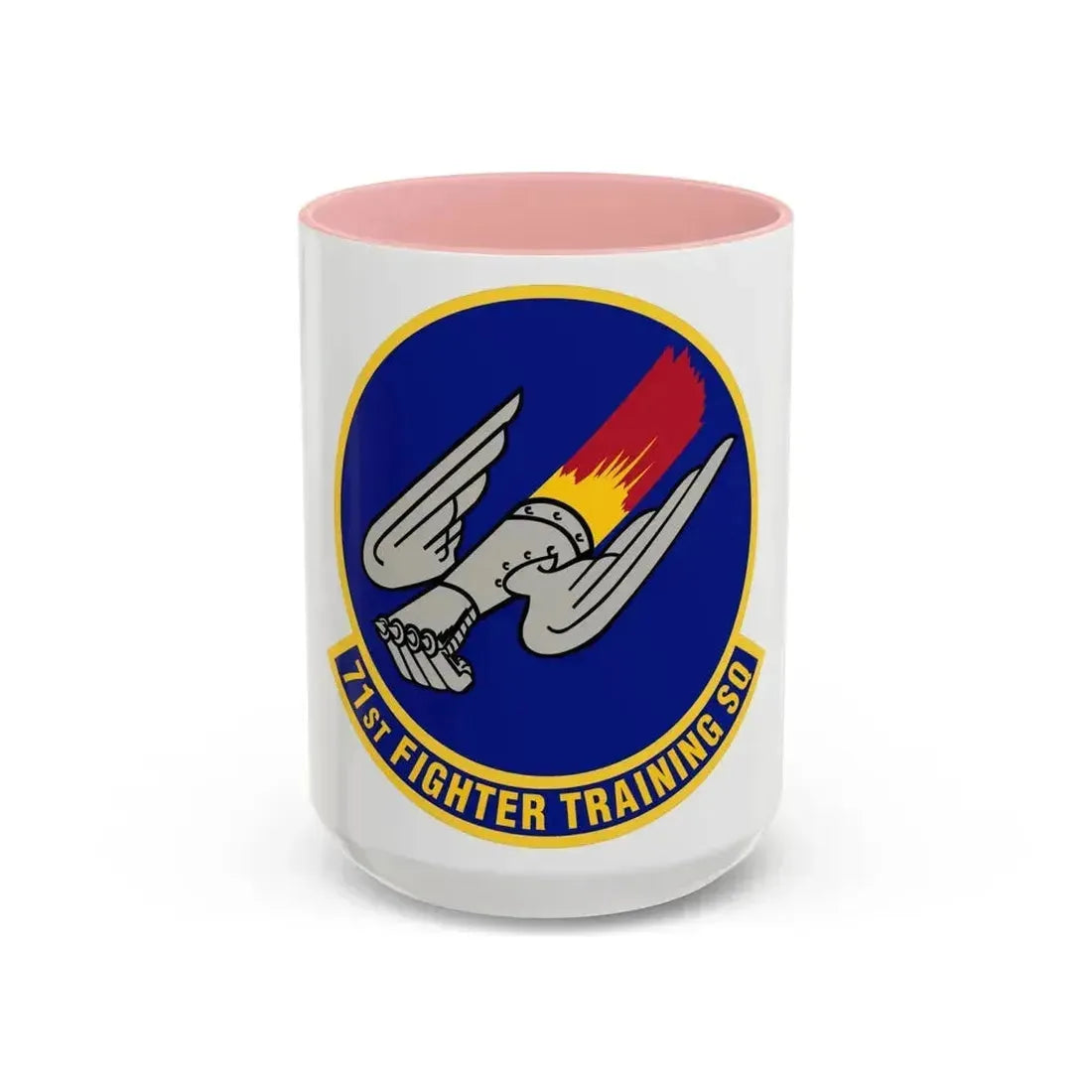 71 Fighter Training Squadron ACC (U.S. Air Force) Accent Coffee Mug 15oz Pink - Go Mug Yourself