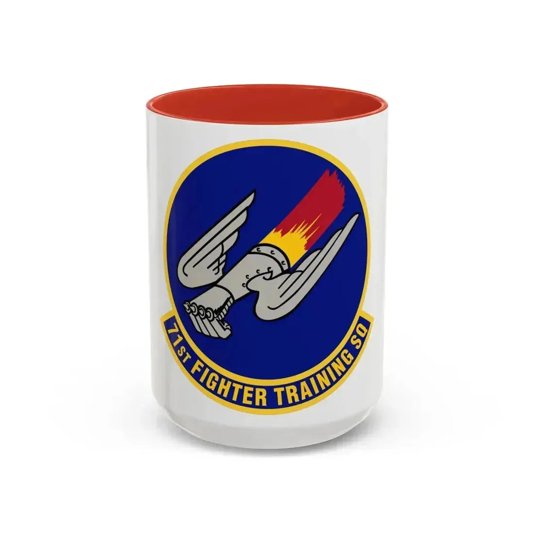 71 Fighter Training Squadron ACC (U.S. Air Force) Accent Coffee Mug 15oz Red - Go Mug Yourself