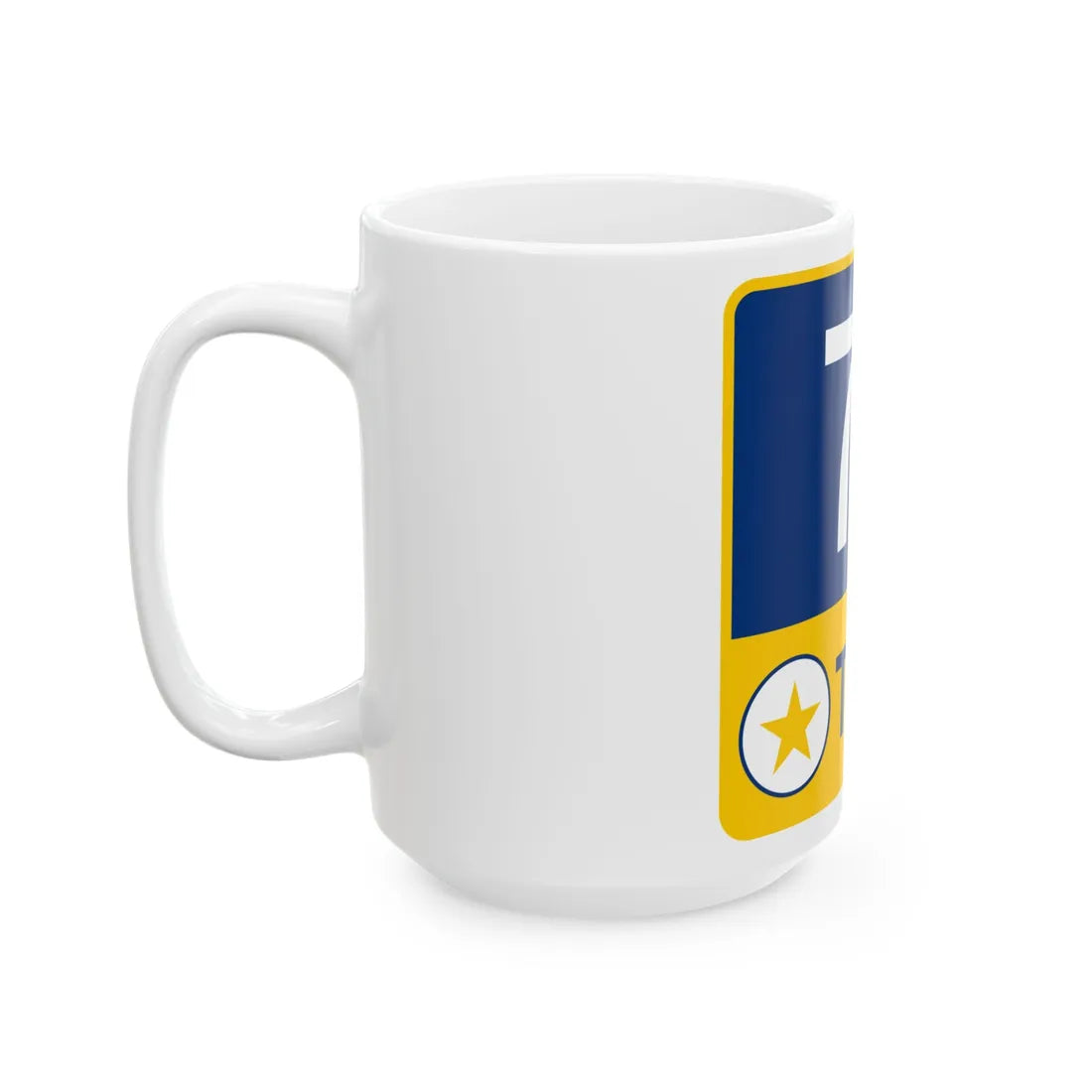 71 Toll Lane free (Texas) (Road Sign) White Coffee Mug - Go Mug Yourself