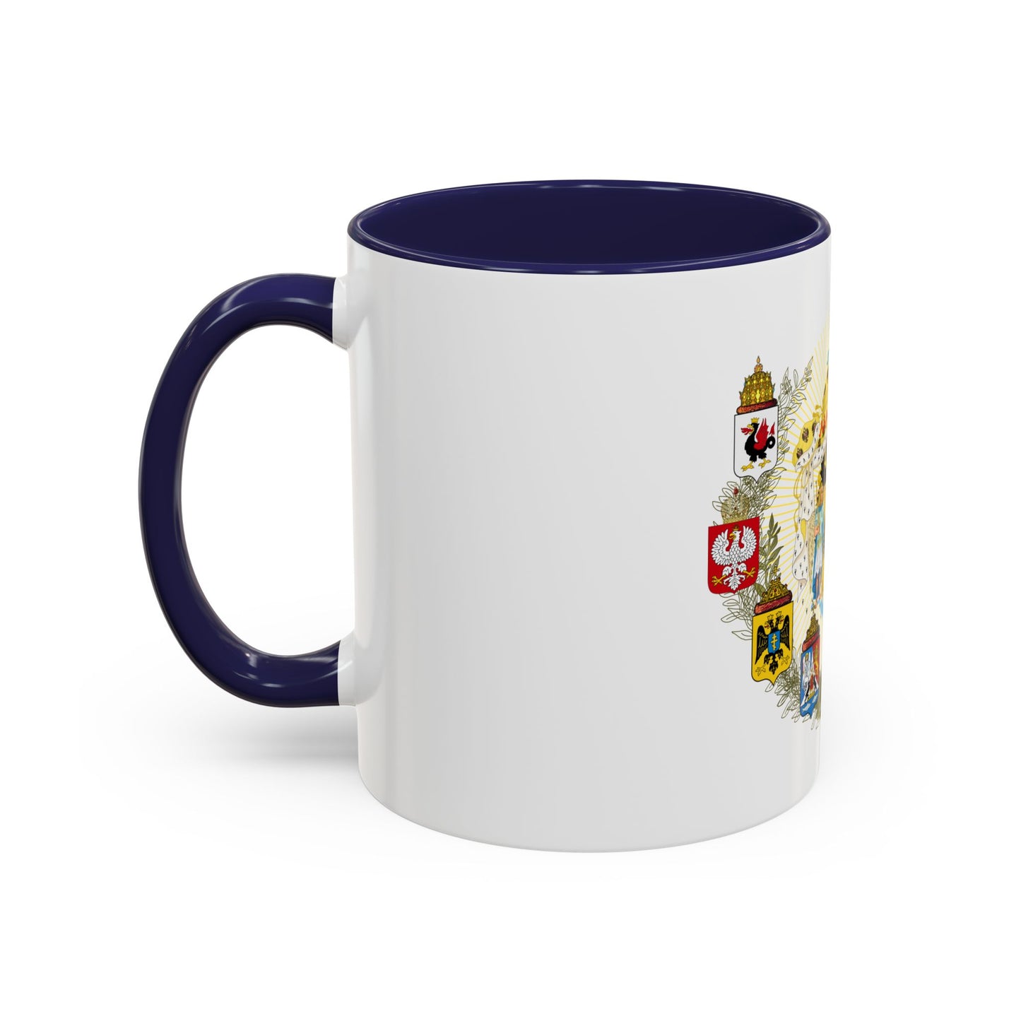 Middle Coat of Arms of the Russian Empire - Accent Coffee Mug