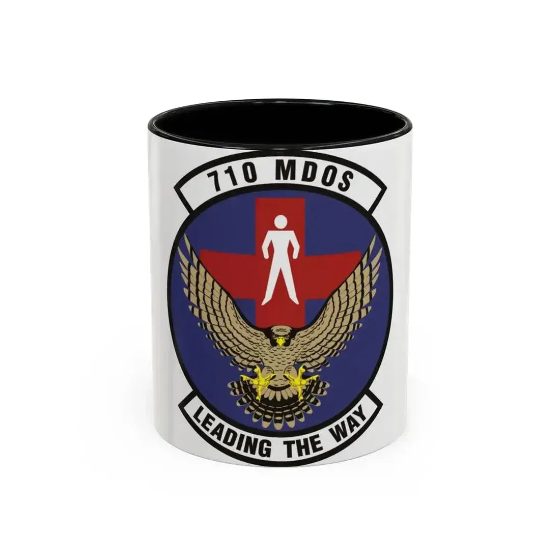 710th Medical Operations Squadron (U.S. Air Force) Accent Coffee Mug 11oz Black - Go Mug Yourself