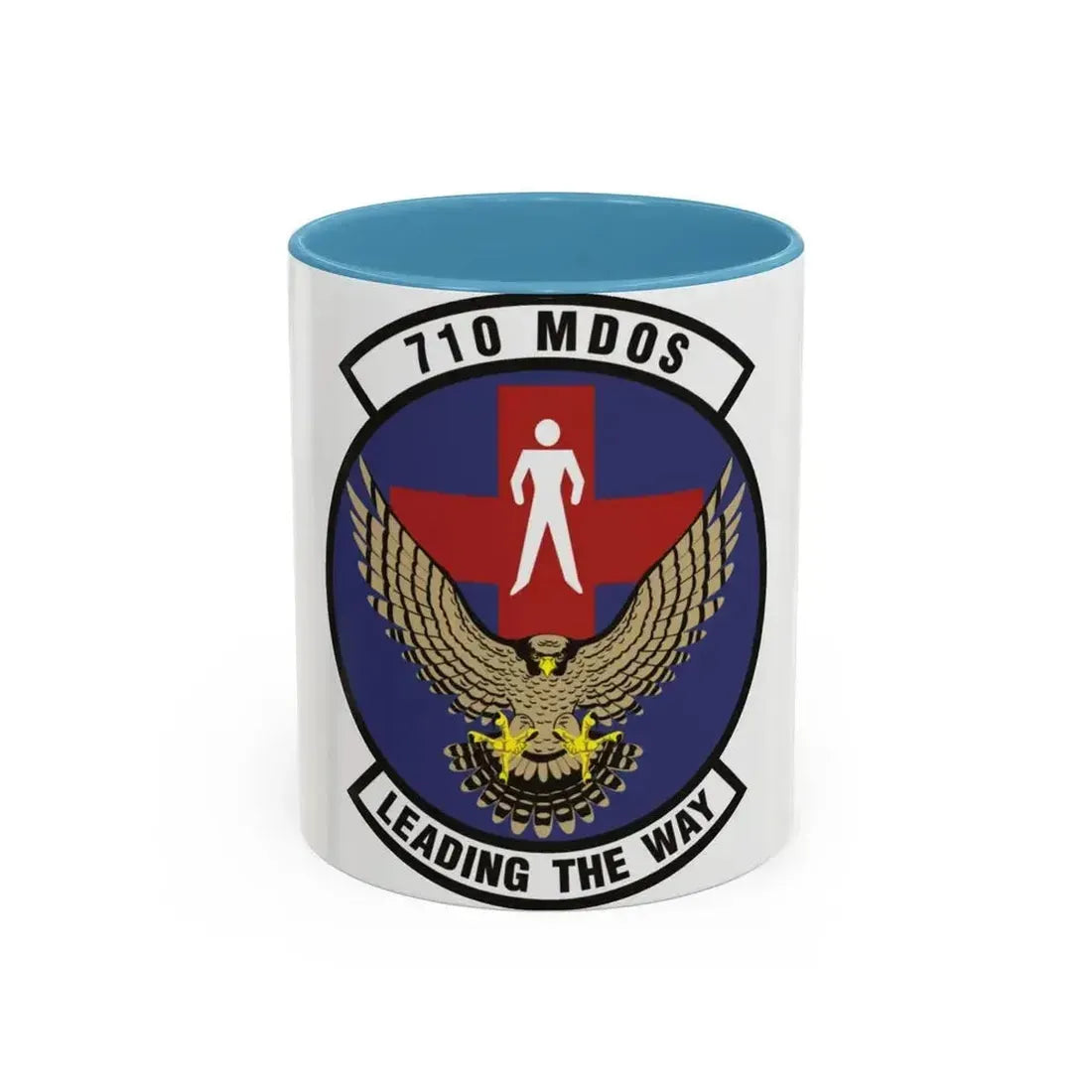 710th Medical Operations Squadron (U.S. Air Force) Accent Coffee Mug 11oz Light Blue - Go Mug Yourself