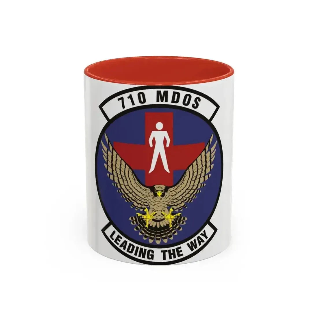 710th Medical Operations Squadron (U.S. Air Force) Accent Coffee Mug 11oz Red - Go Mug Yourself