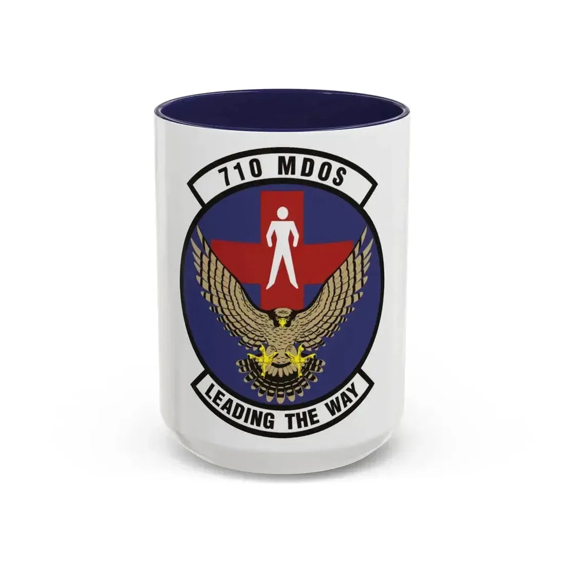 710th Medical Operations Squadron (U.S. Air Force) Accent Coffee Mug 15oz Navy - Go Mug Yourself