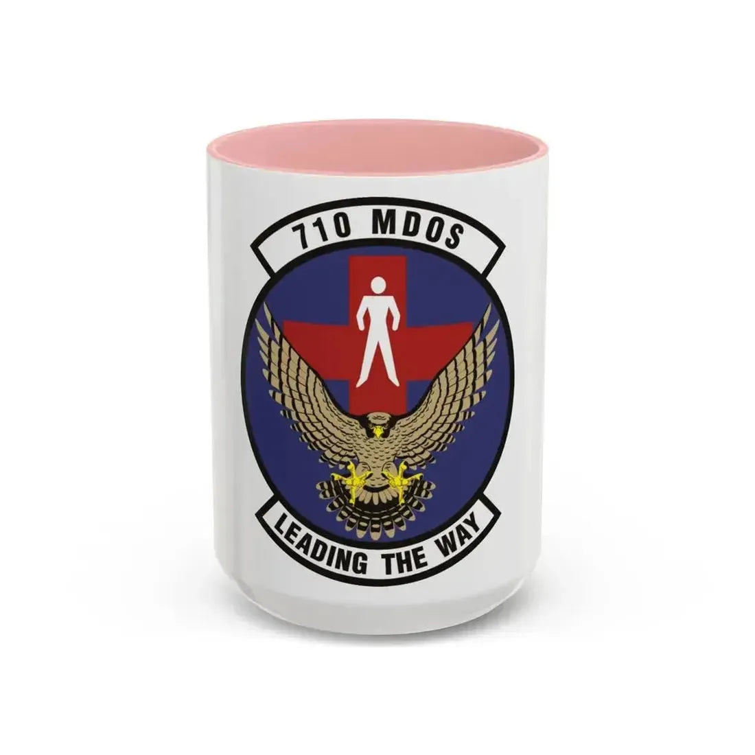 710th Medical Operations Squadron (U.S. Air Force) Accent Coffee Mug 15oz Pink - Go Mug Yourself