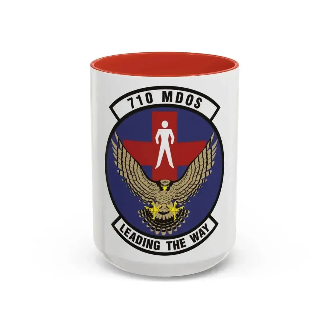 710th Medical Operations Squadron (U.S. Air Force) Accent Coffee Mug 15oz Red - Go Mug Yourself