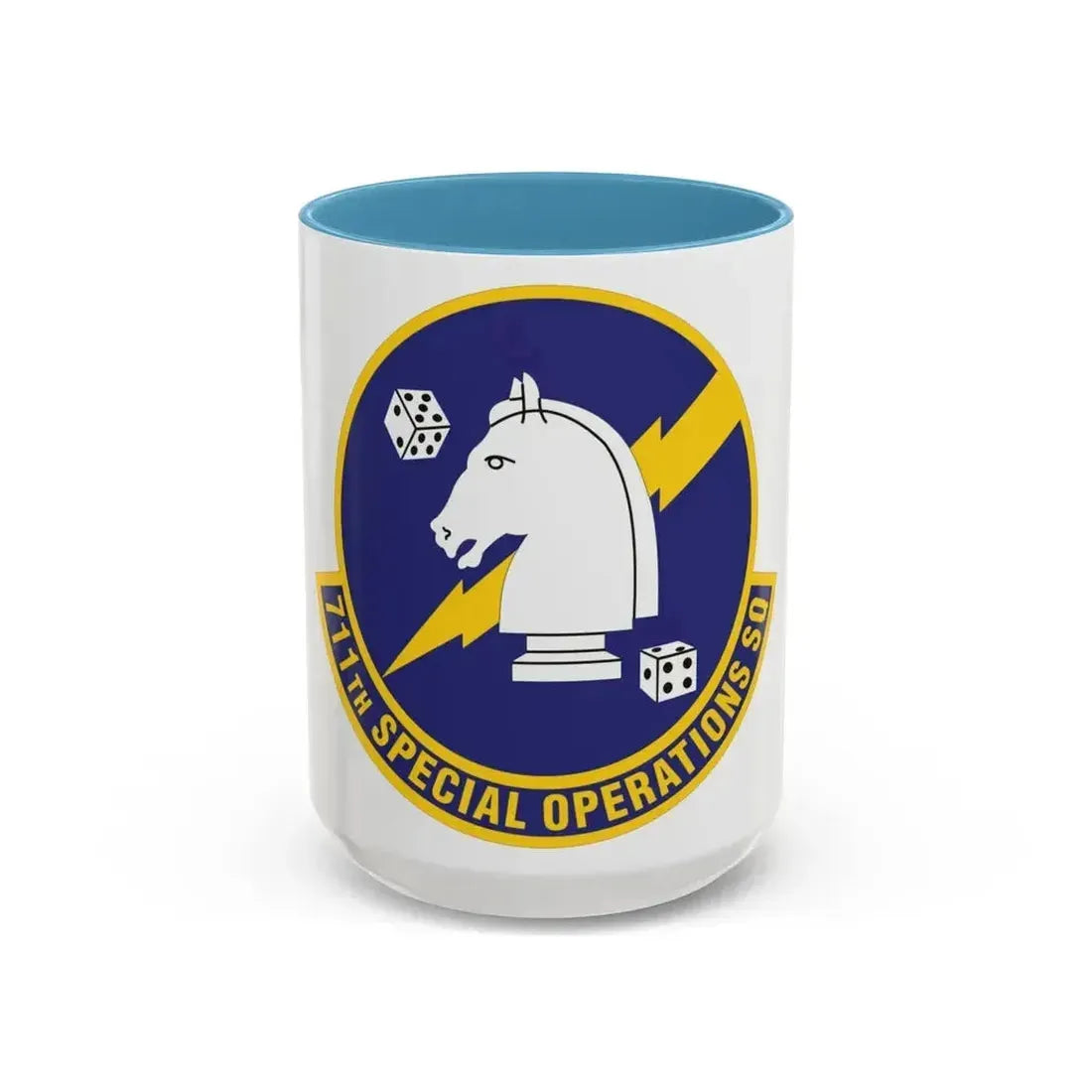 711th Special Operations Squadron (U.S. Air Force) Accent Coffee Mug 15oz Light Blue - Go Mug Yourself