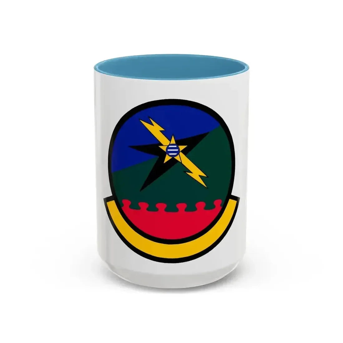 712 Air Support Operations Squadron ACC (U.S. Air Force) Accent Coffee Mug 15oz Light Blue - Go Mug Yourself