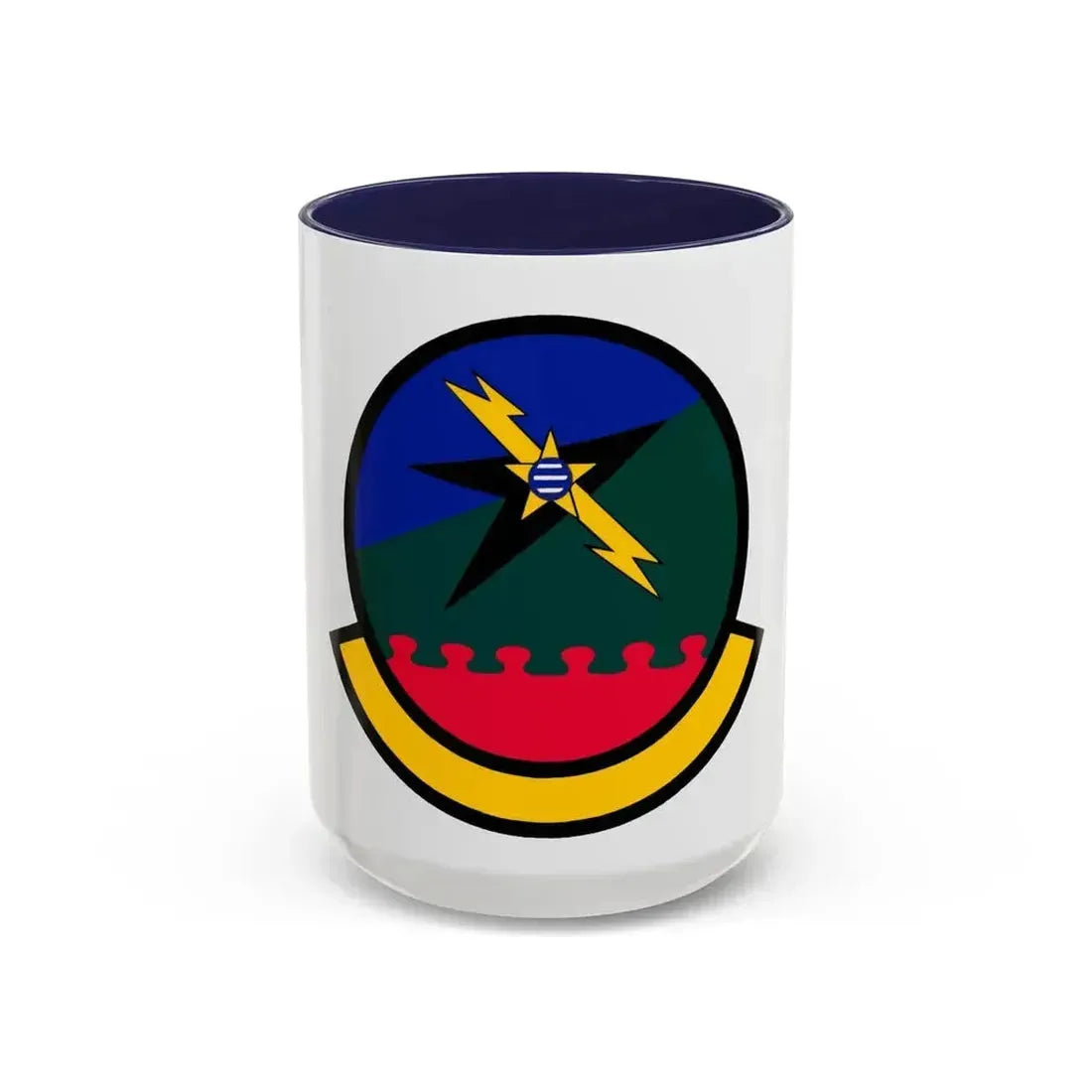 712 Air Support Operations Squadron ACC (U.S. Air Force) Accent Coffee Mug 15oz Navy - Go Mug Yourself