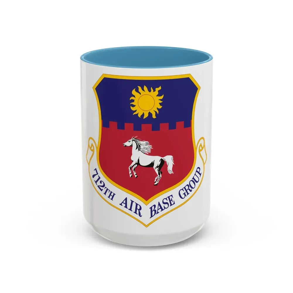 712th Air Base Group (U.S. Air Force) Accent Coffee Mug 15oz Light Blue - Go Mug Yourself