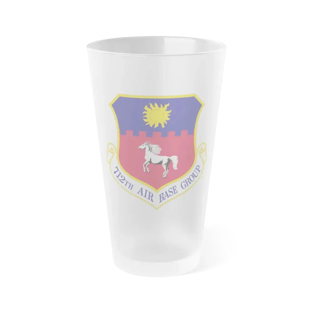712th Air Base Group (U.S. Air Force) Frosted Pint Glass 16oz Default Title - Go Mug Yourself