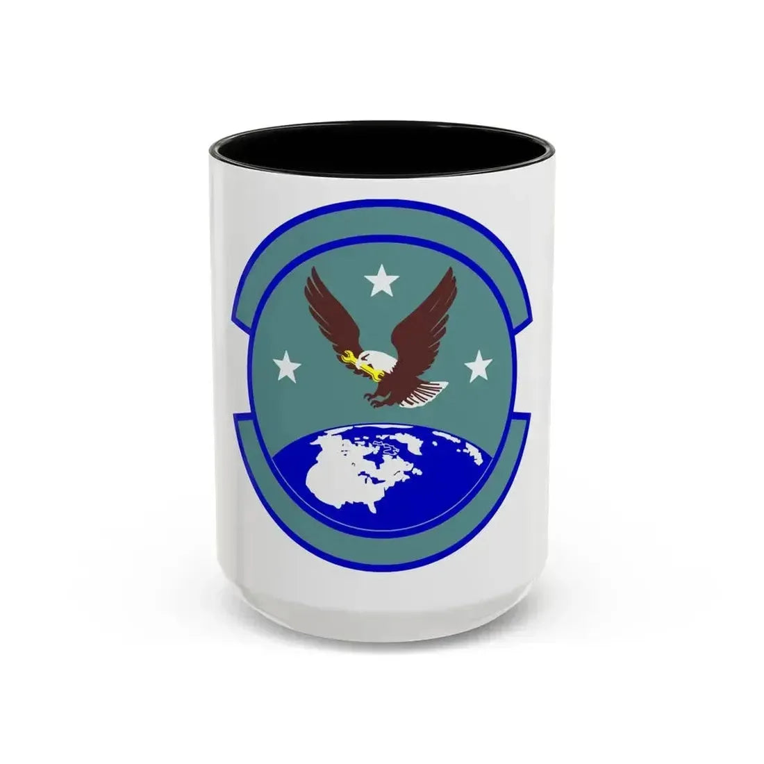 714 Aircraft Maintenance Squadron AFRC (U.S. Air Force) Accent Coffee Mug 15oz Black - Go Mug Yourself