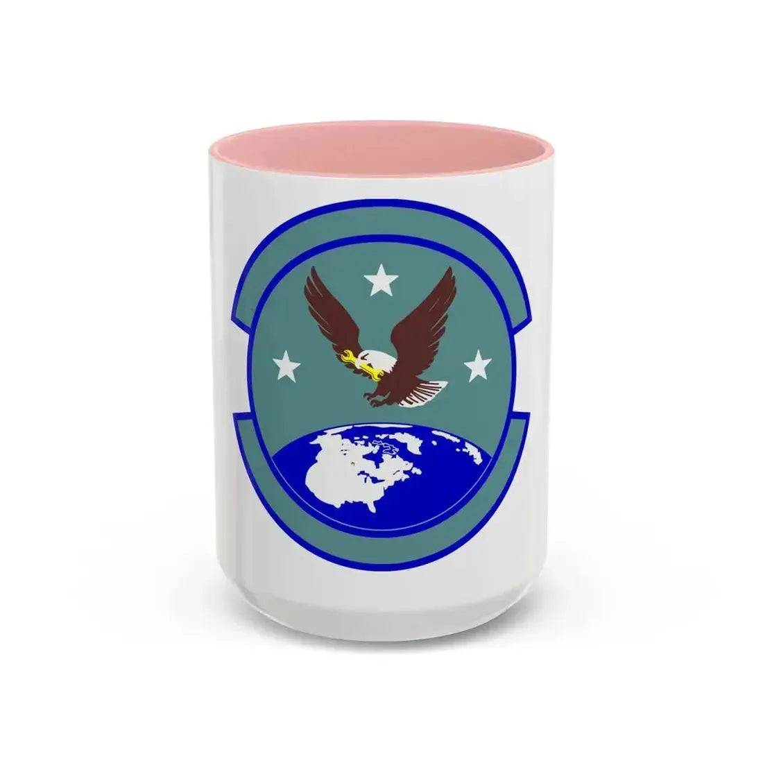 714 Aircraft Maintenance Squadron AFRC (U.S. Air Force) Accent Coffee Mug 15oz Pink - Go Mug Yourself