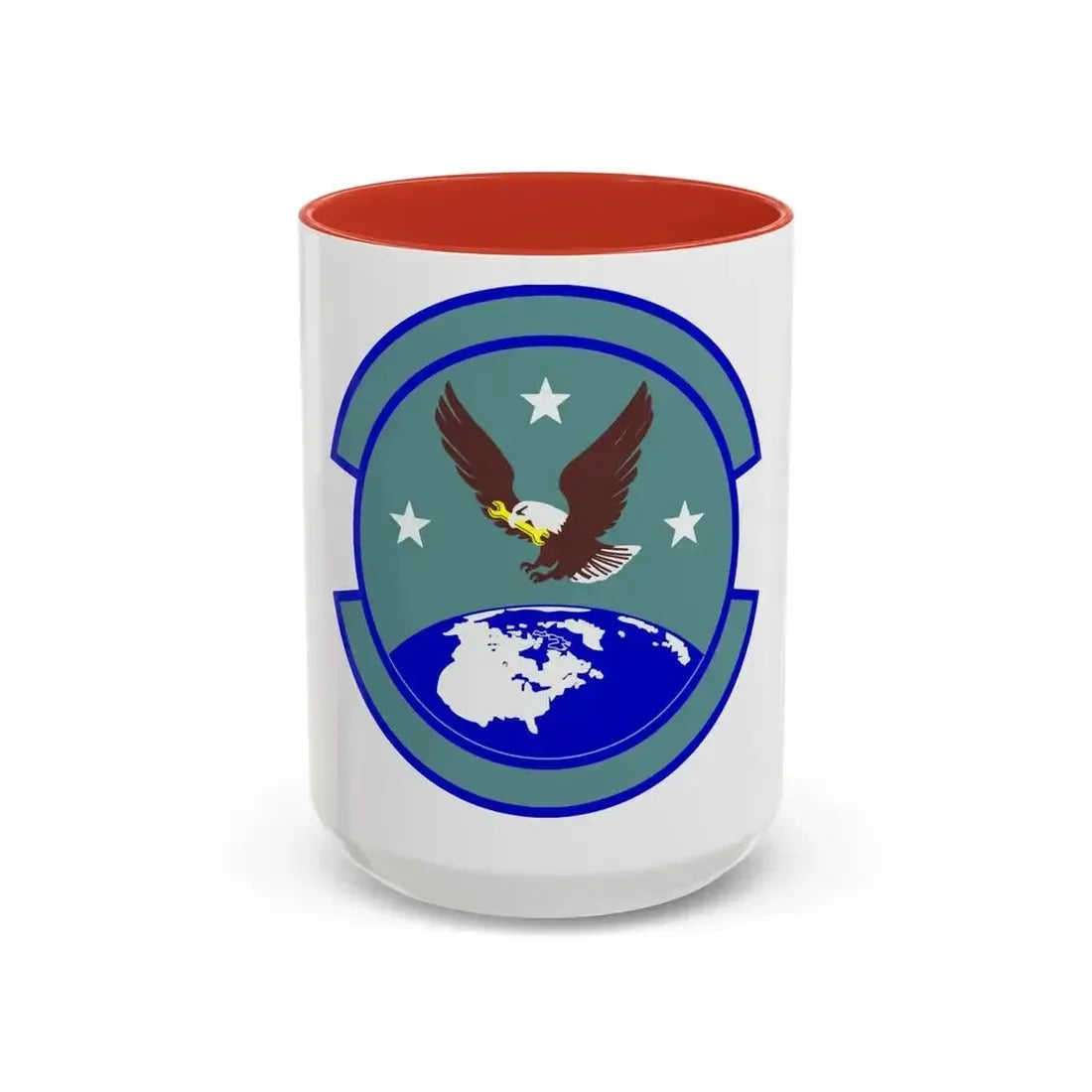 714 Aircraft Maintenance Squadron AFRC (U.S. Air Force) Accent Coffee Mug 15oz Red - Go Mug Yourself