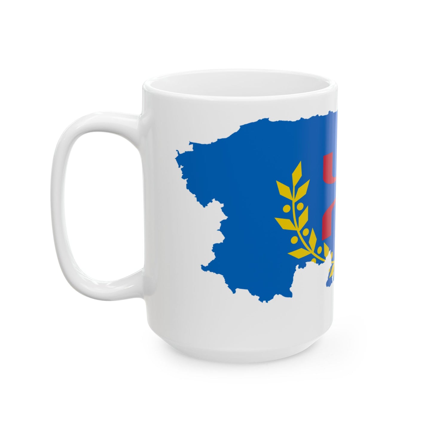 Flag map of MAK (Algeria) White Coffee Mug