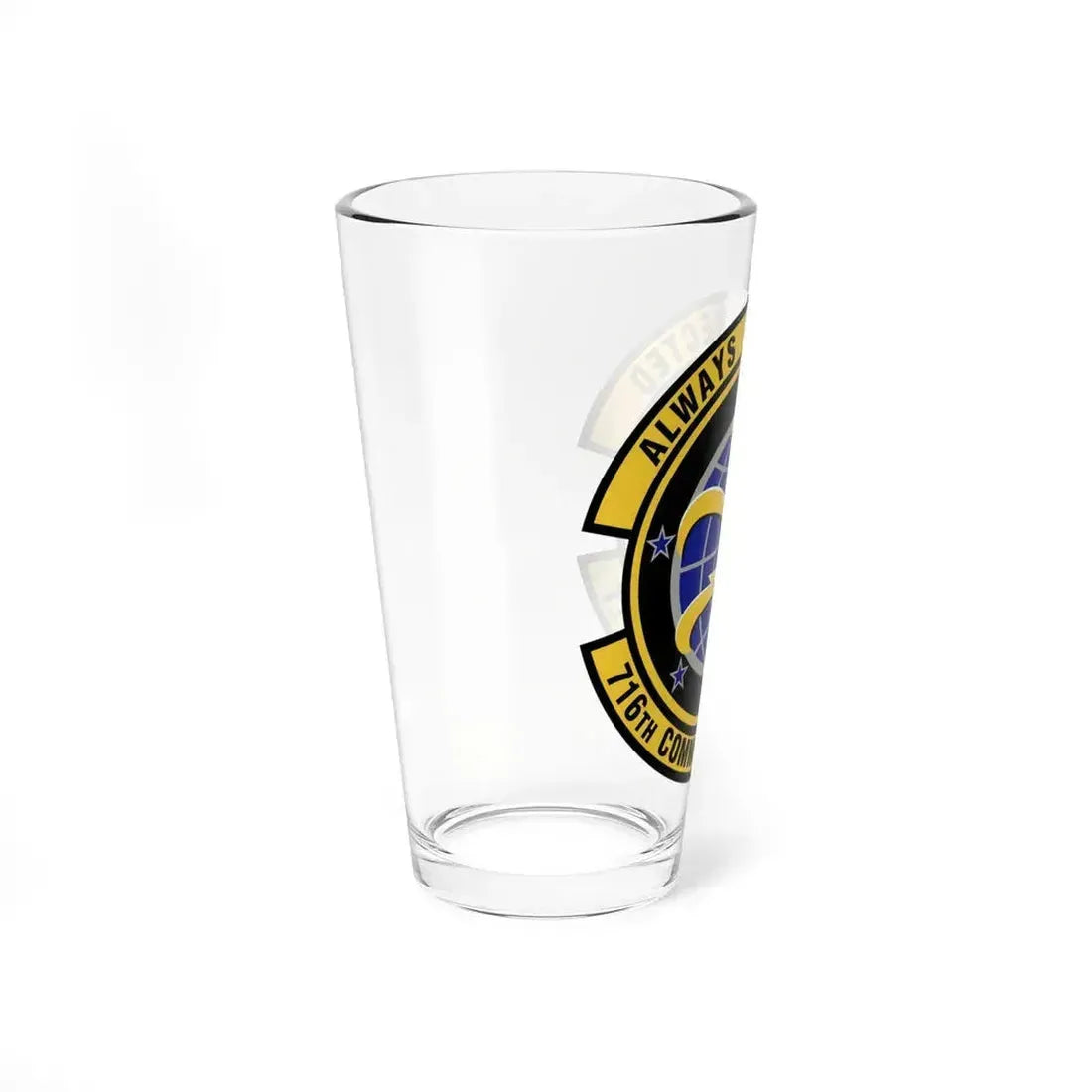 716th Communications Flight (U.S. Air Force) Pint Glass 16oz - Go Mug Yourself