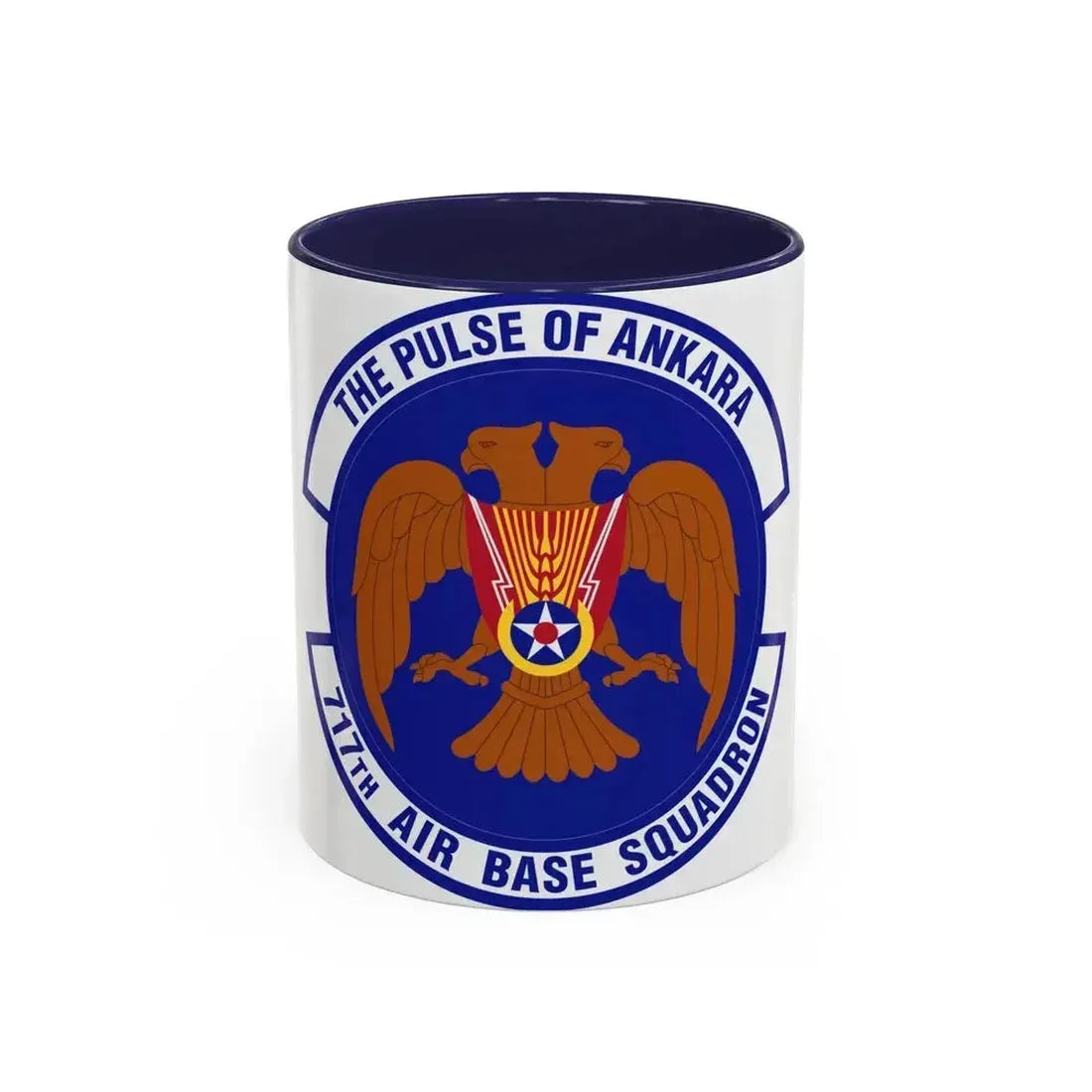 717th Air Base Squadron (U.S. Air Force) Accent Coffee Mug 11oz Navy - Go Mug Yourself