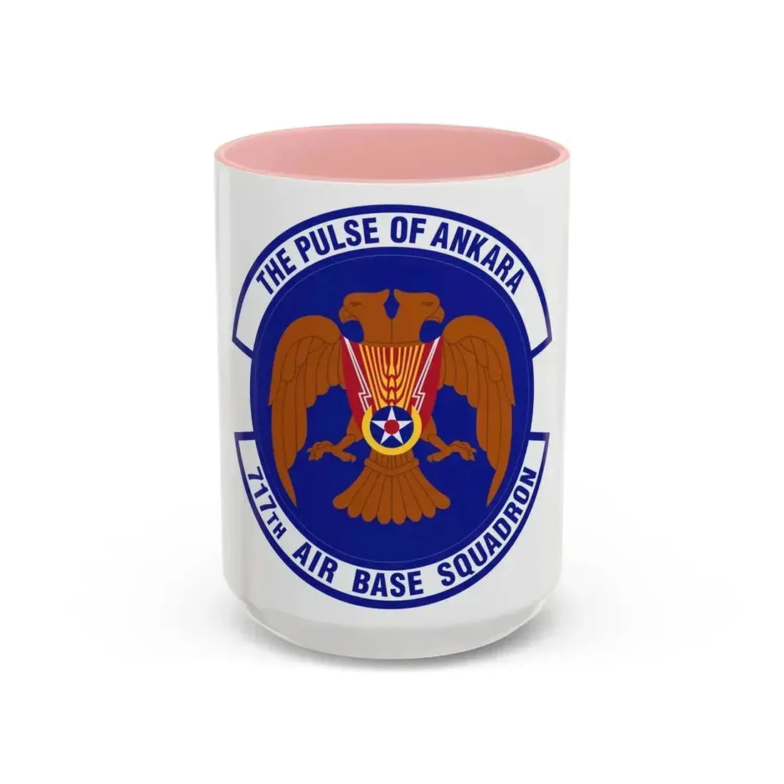 717th Air Base Squadron (U.S. Air Force) Accent Coffee Mug 15oz Pink - Go Mug Yourself