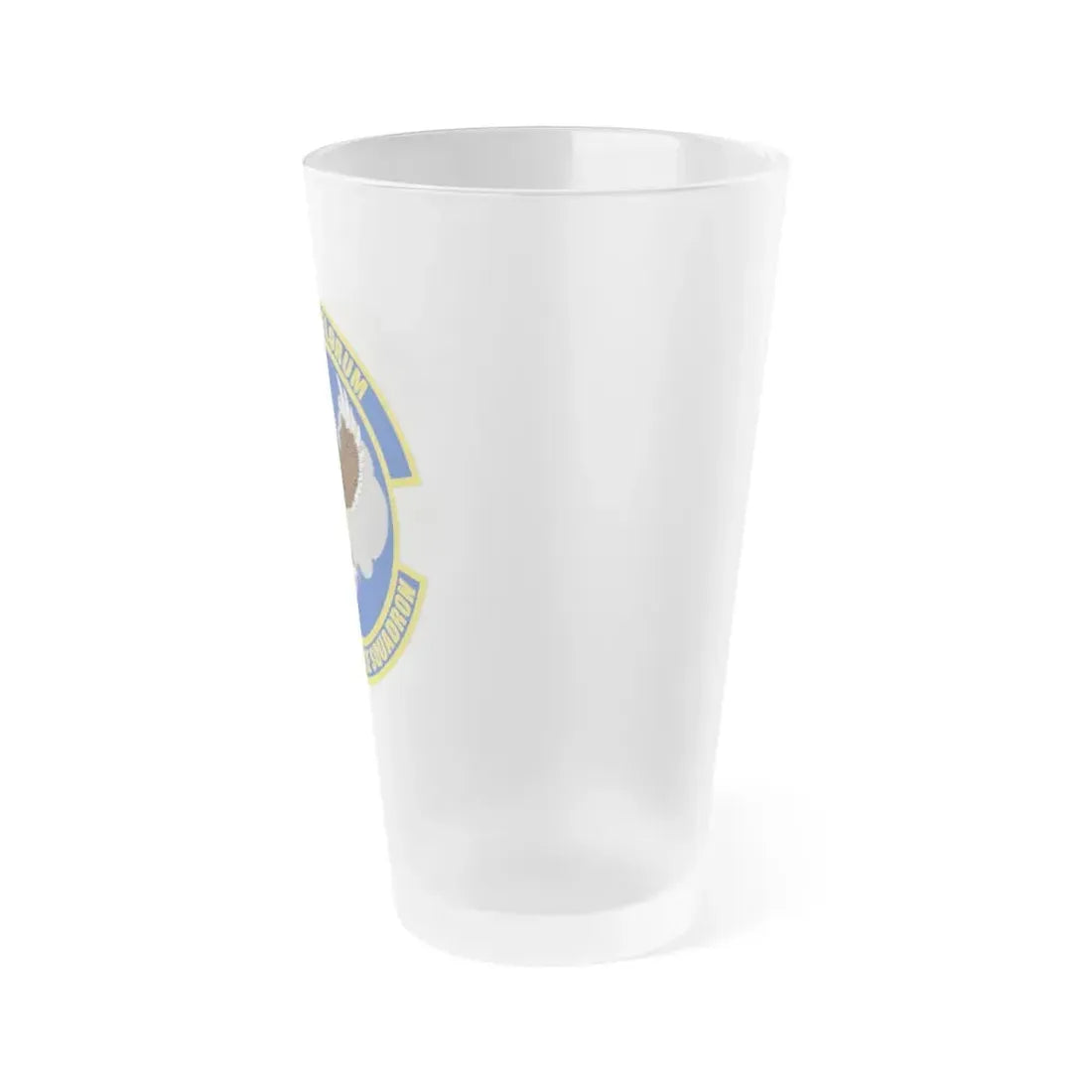 718 Intelligence Sq AFRC (U.S. Air Force) Frosted Pint Glass 16oz - Go Mug Yourself