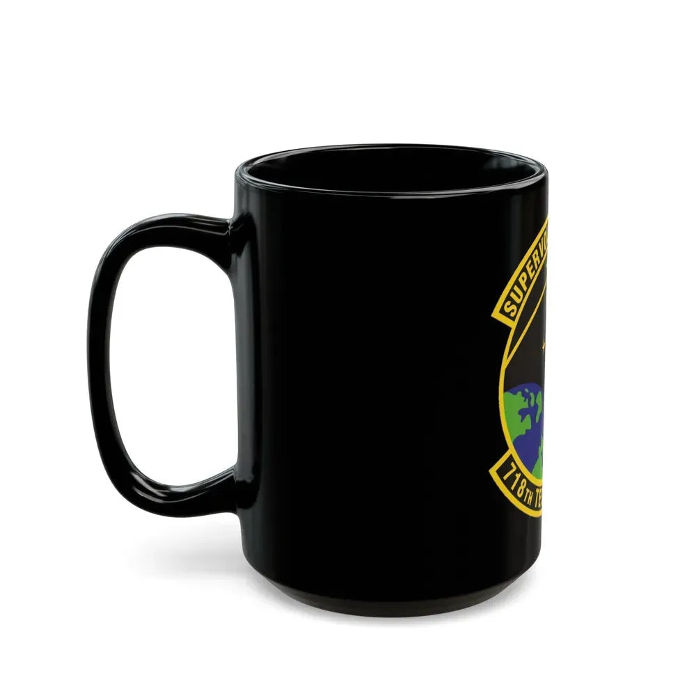 718th Test Squadron (U.S. Air Force) Black Coffee Mug - Go Mug Yourself