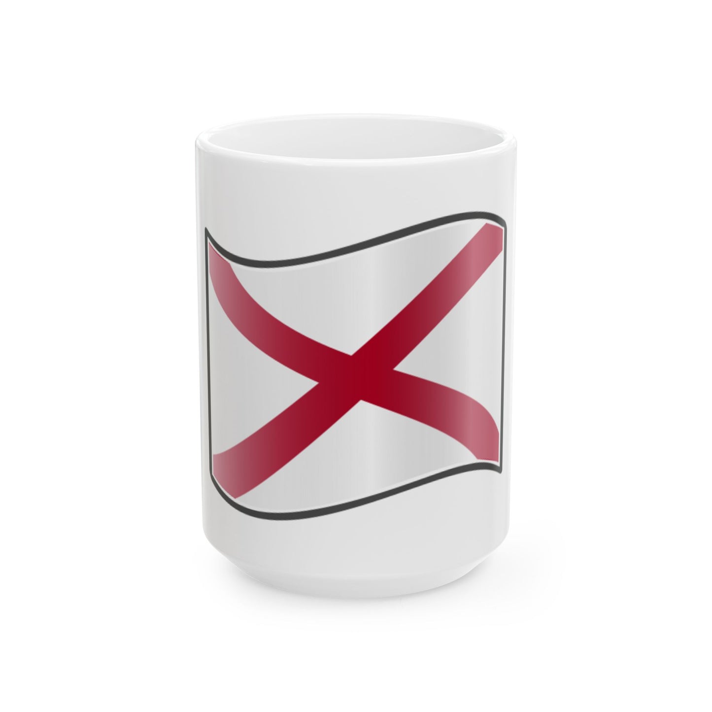 Nuvola Alabama flag (United States) White Coffee Mug