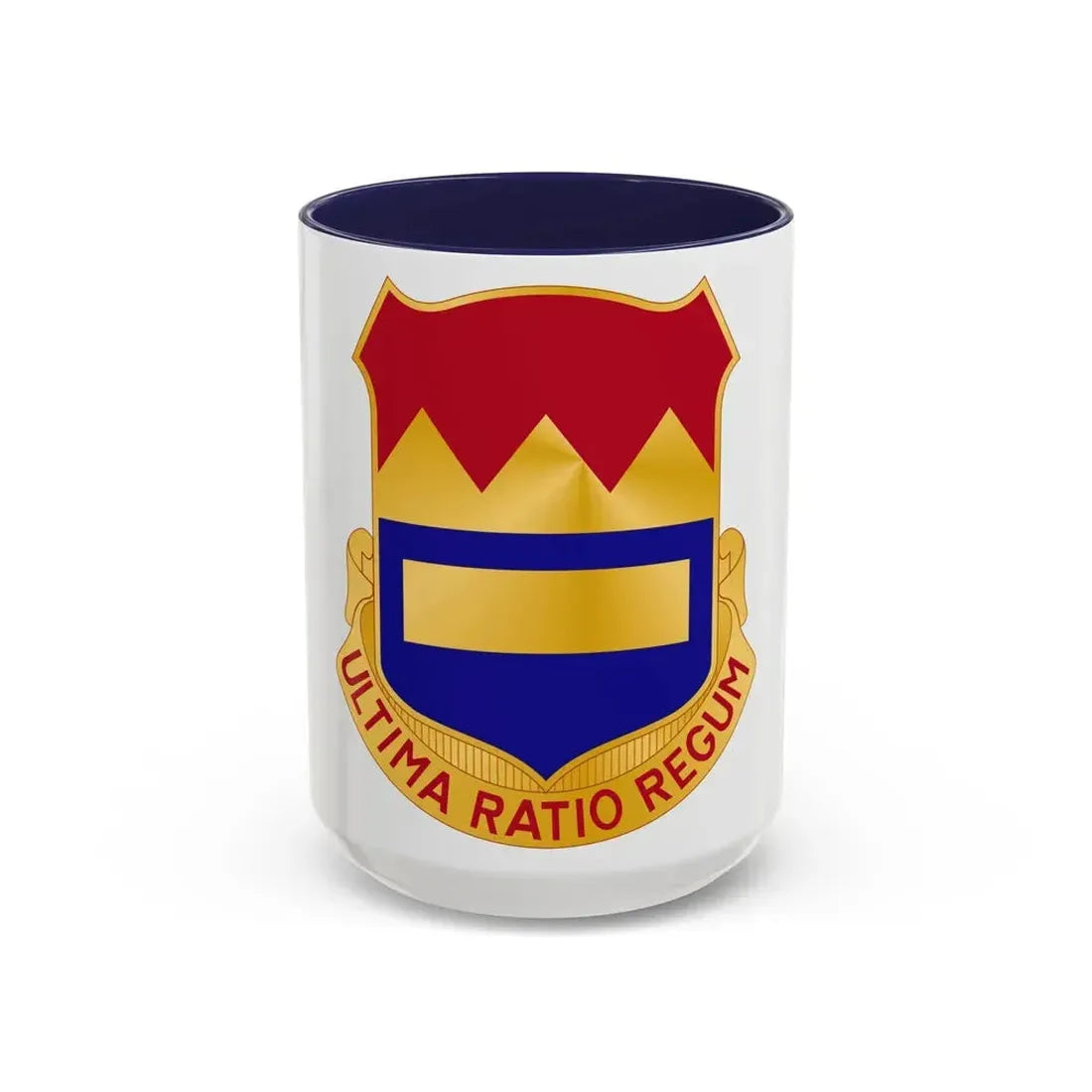 719th Antiaircraft Artillery Battalion (U.S. Army) Accent Coffee Mug 15oz Navy - Go Mug Yourself