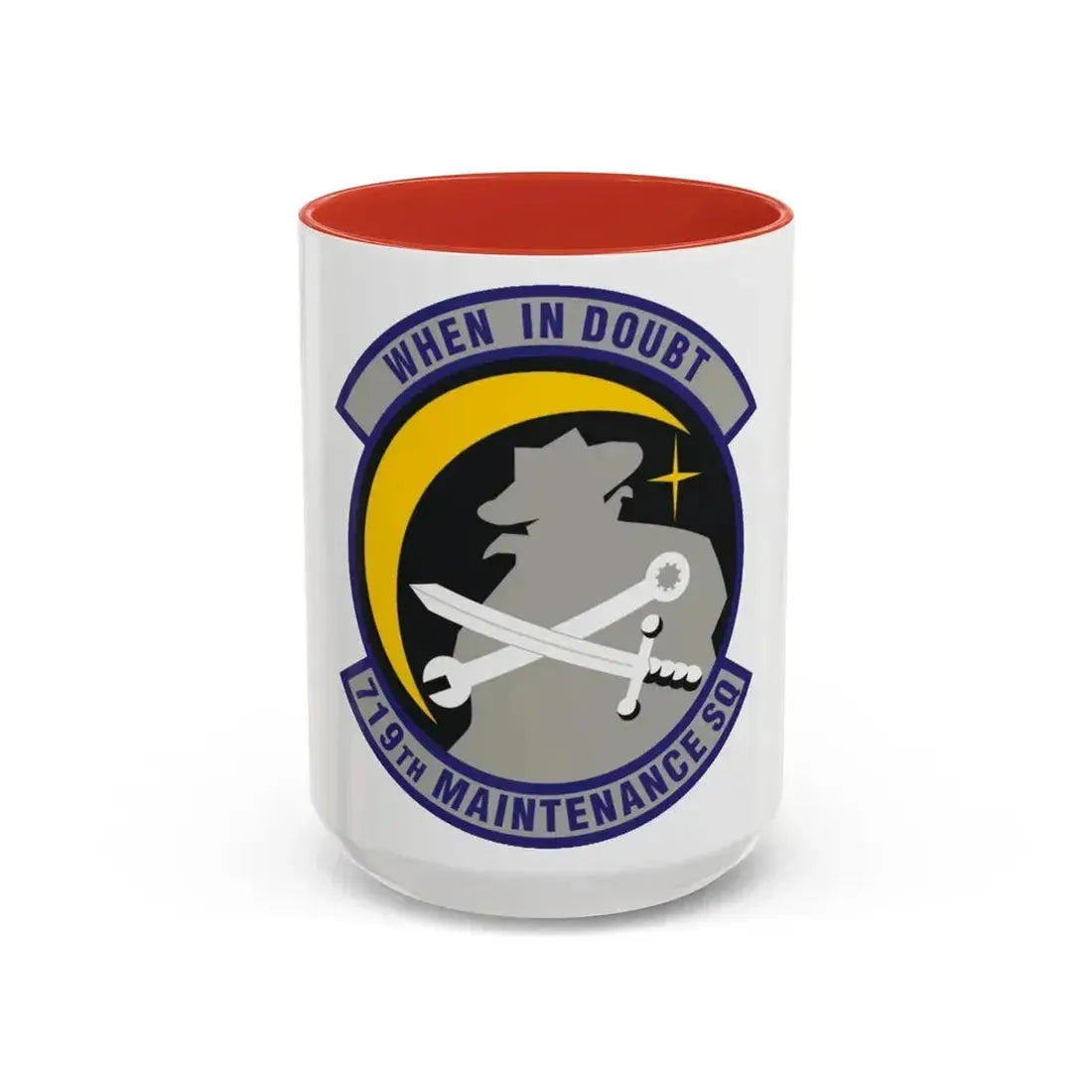 719th Maintenance Squadron (U.S. Air Force) Accent Coffee Mug 15oz Red - Go Mug Yourself