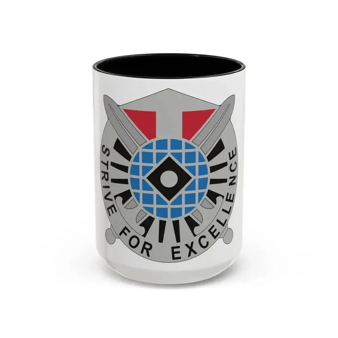 719th Military Intelligence Battalion 2 (U.S. Army) Accent Coffee Mug 15oz Black - Go Mug Yourself