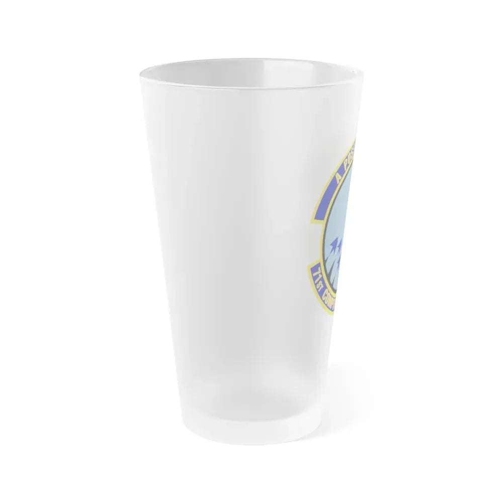 71st Comptroller Squadron (U.S. Air Force) Frosted Pint Glass 16oz - Go Mug Yourself