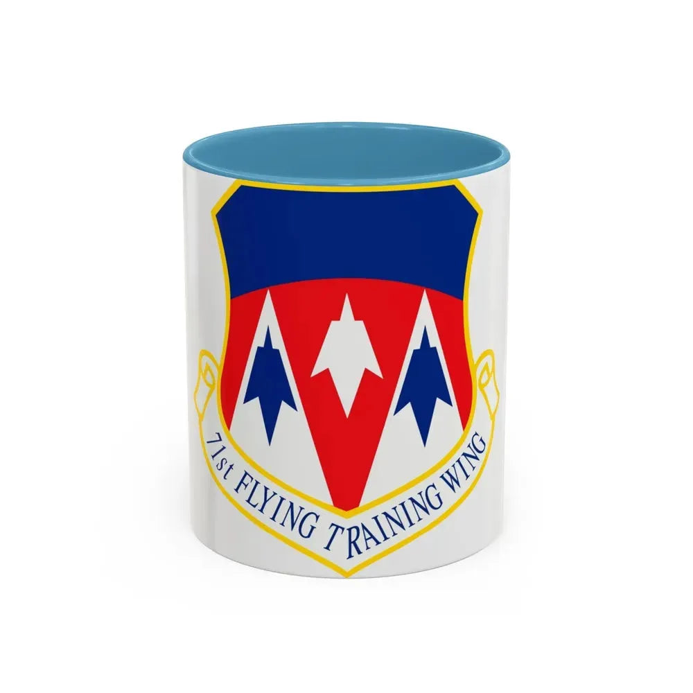 71st Flying Training Wing (U.S. Air Force) Accent Coffee Mug 11oz Light Blue - Go Mug Yourself