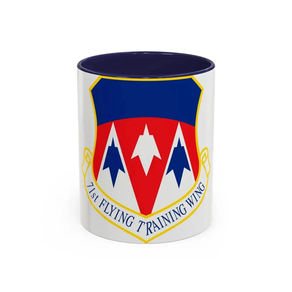 71st Flying Training Wing (U.S. Air Force) Accent Coffee Mug 11oz Navy - Go Mug Yourself