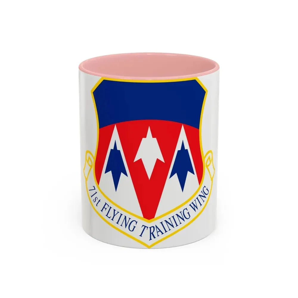 71st Flying Training Wing (U.S. Air Force) Accent Coffee Mug 11oz Pink - Go Mug Yourself