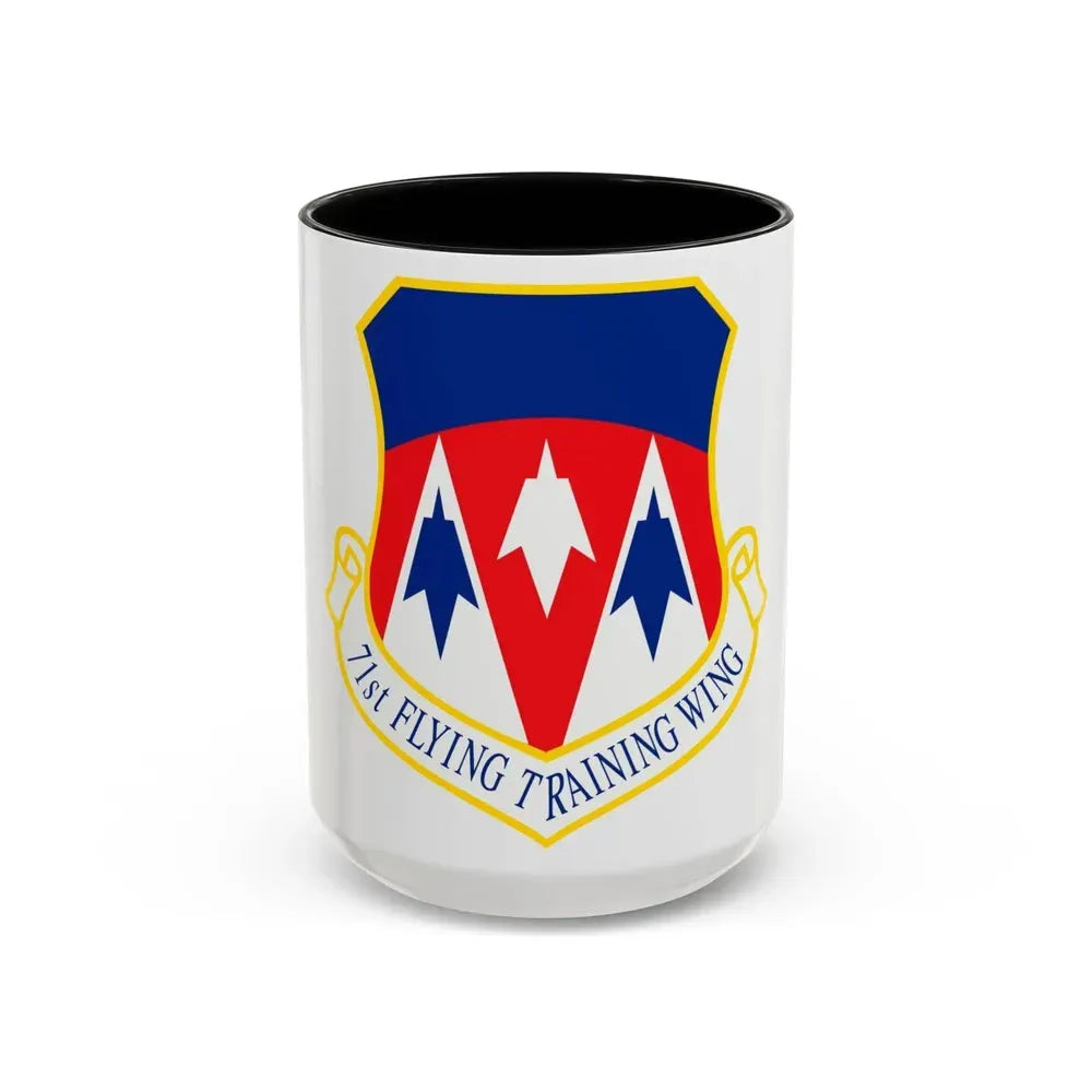 71st Flying Training Wing (U.S. Air Force) Accent Coffee Mug 15oz Black - Go Mug Yourself