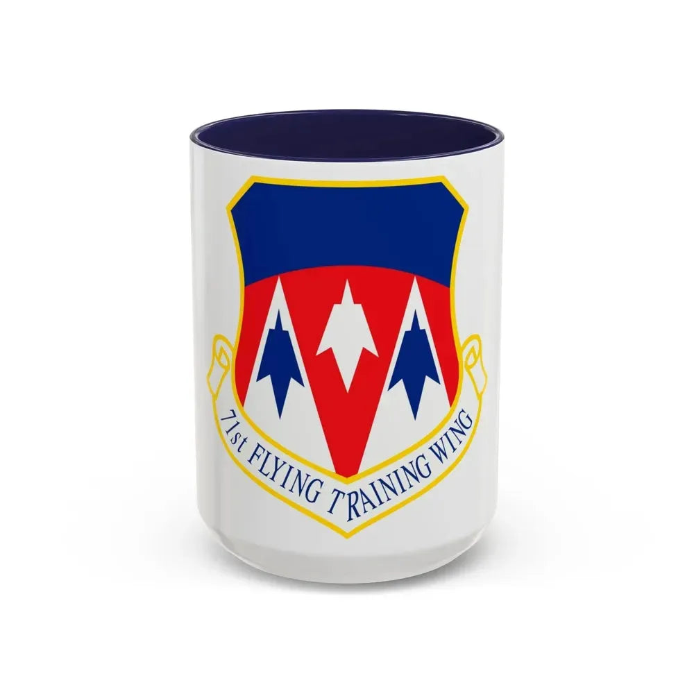 71st Flying Training Wing (U.S. Air Force) Accent Coffee Mug 15oz Navy - Go Mug Yourself