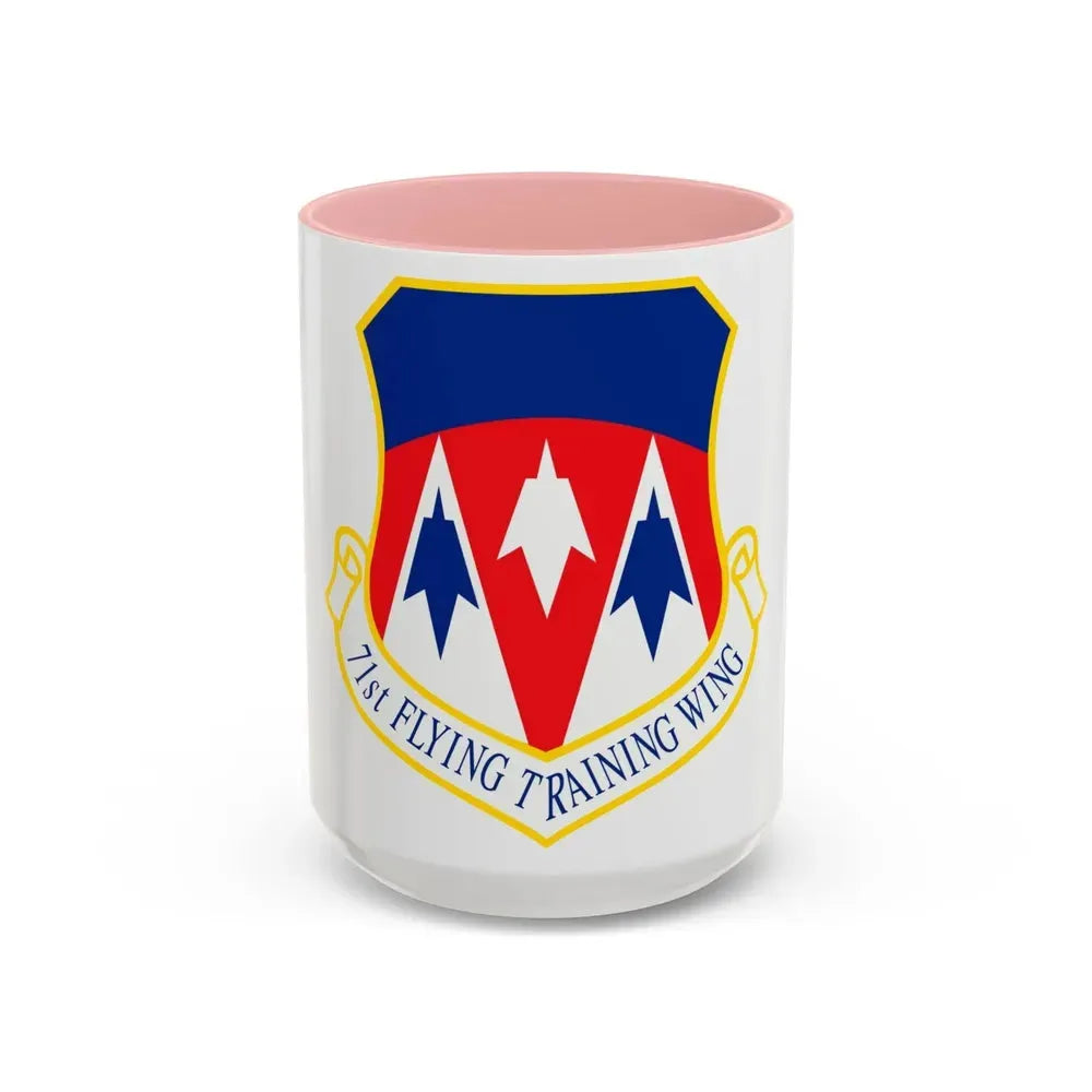 71st Flying Training Wing (U.S. Air Force) Accent Coffee Mug 15oz Pink - Go Mug Yourself