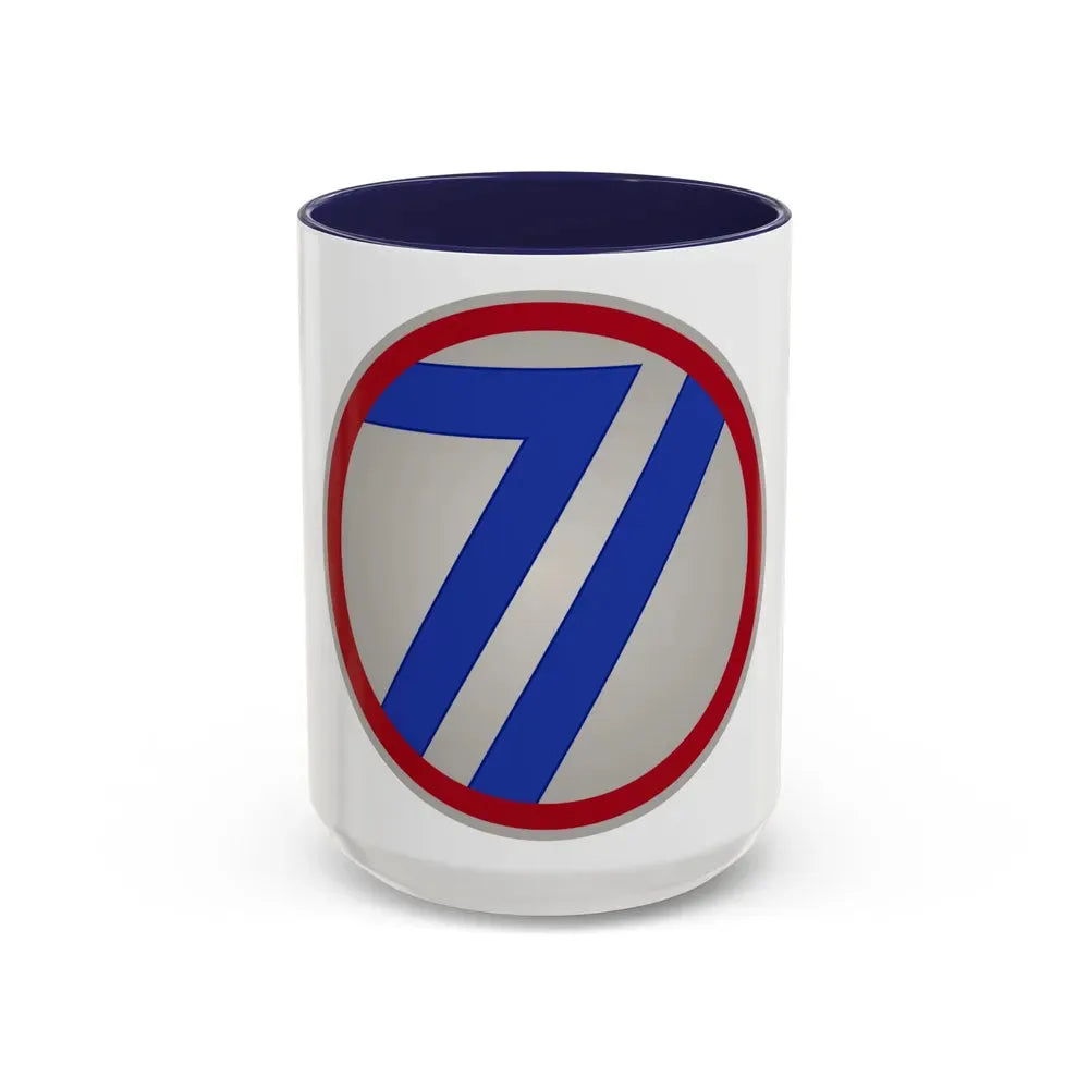 71st Infantry Division (U.S. Army) Accent Coffee Mug 15oz Navy - Go Mug Yourself