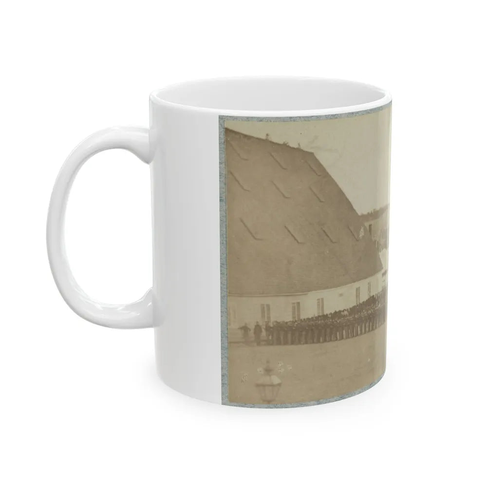 71st New York State Militia At Washington Navy Yard (U.S. Civil War) White Coffee Mug-Go Mug Yourself