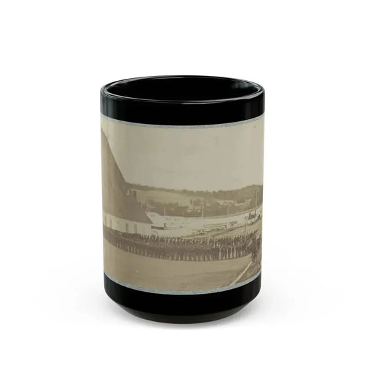 71st New York State Militia At Washington Navy Yard (U.S. Civil War) Black Coffee Mug 15oz - Go Mug Yourself