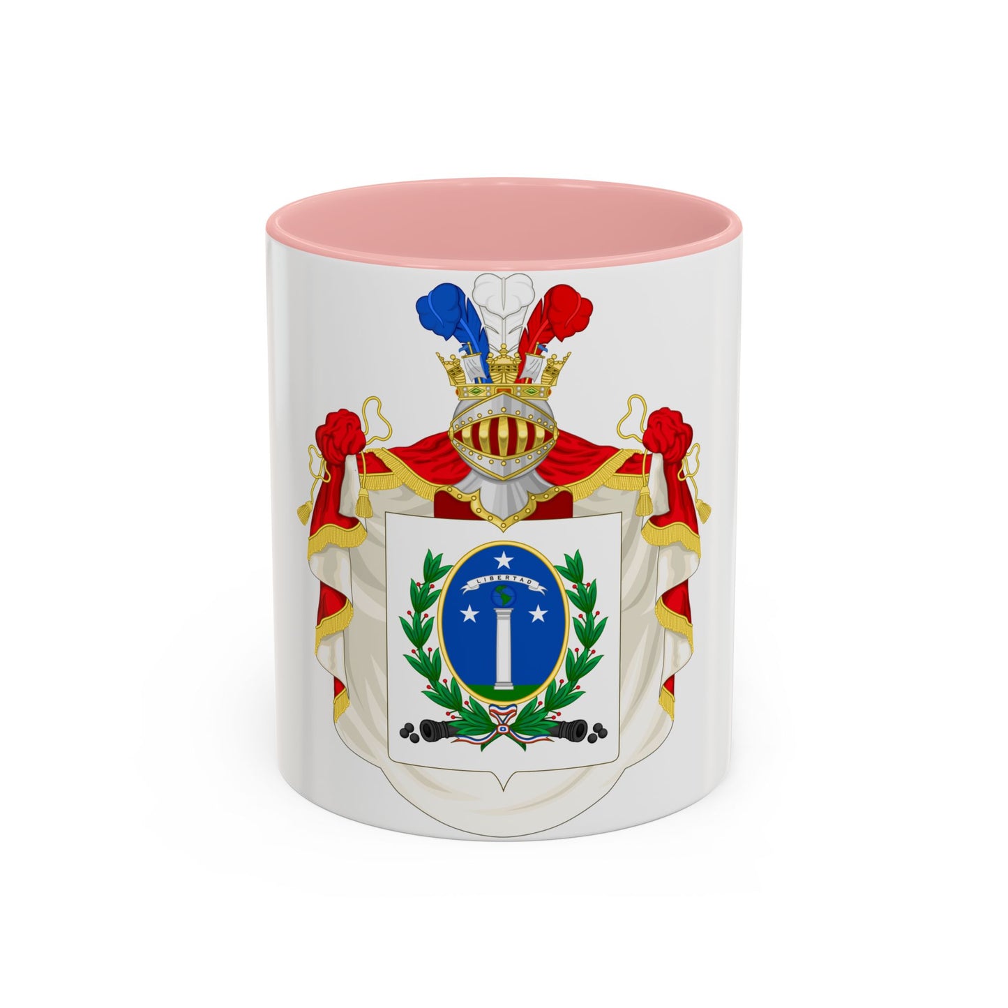 Ornamented Coat of Arms of Chile (1819-1834) Cerro Castillo Version - Accent Coffee Mug