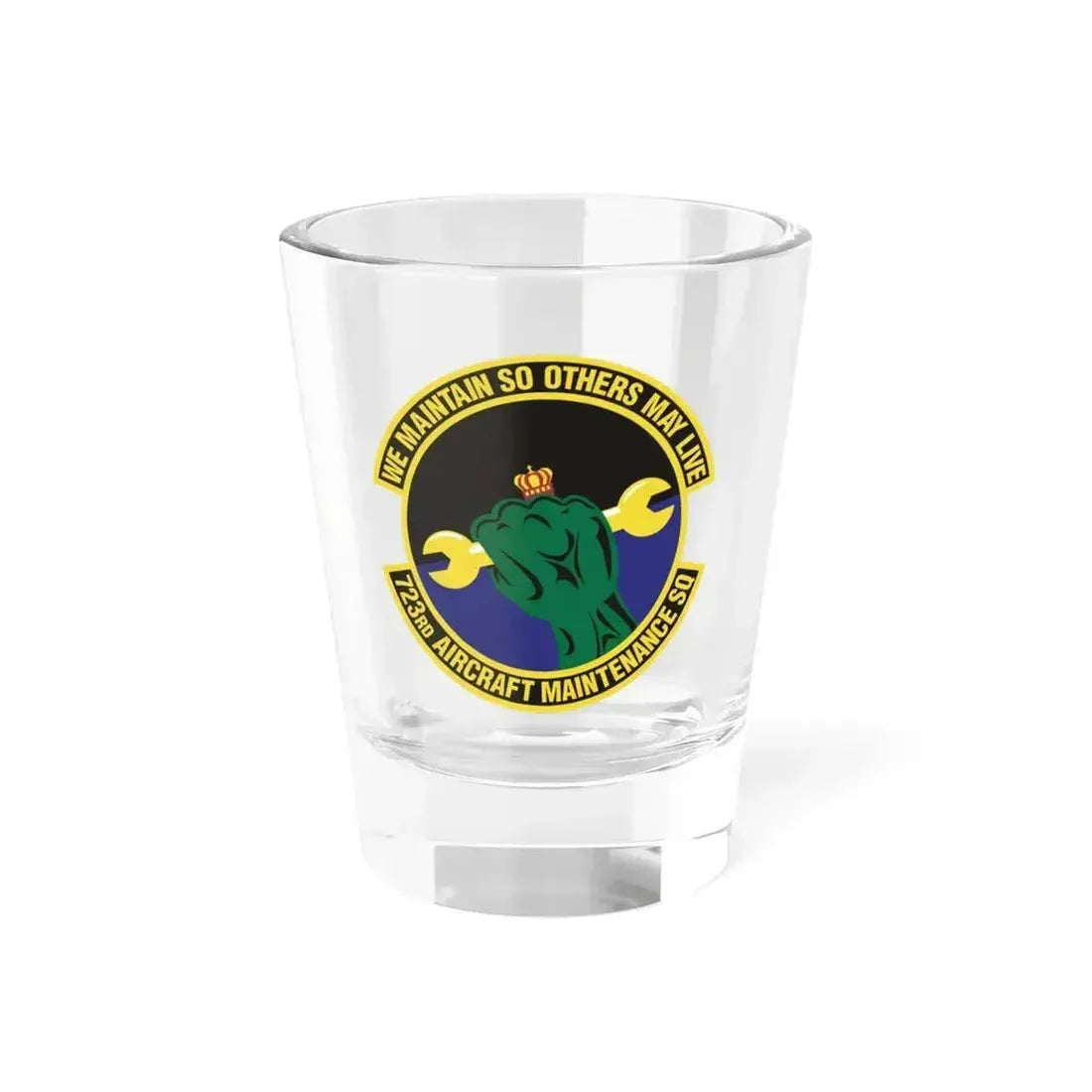 723d Aircraft Maintenance Squadron (U.S. Air Force) Shot Glass 1.5oz 1.5oz - Go Mug Yourself