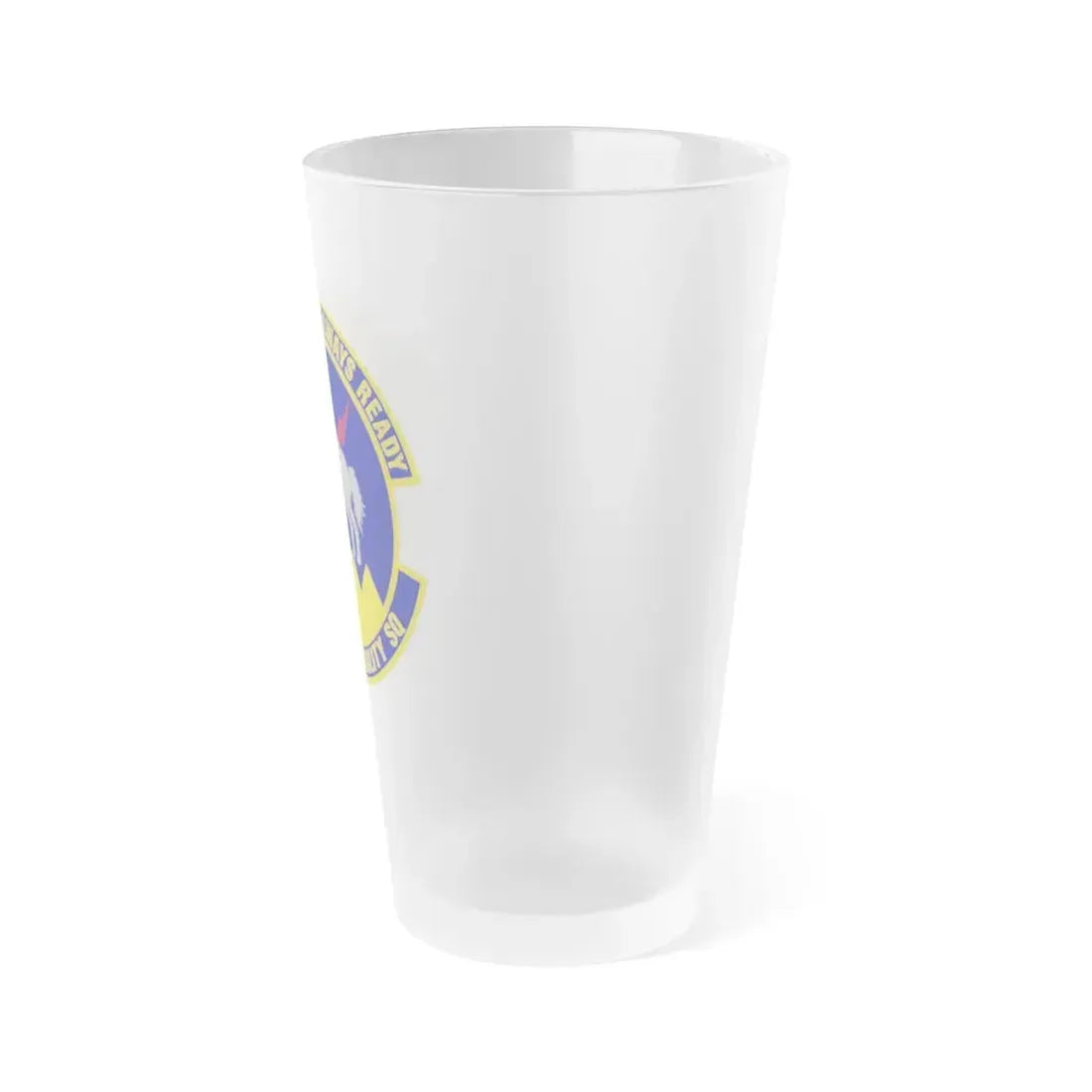 724 Air Mobility Sq AMC (U.S. Air Force) Frosted Pint Glass 16oz - Go Mug Yourself