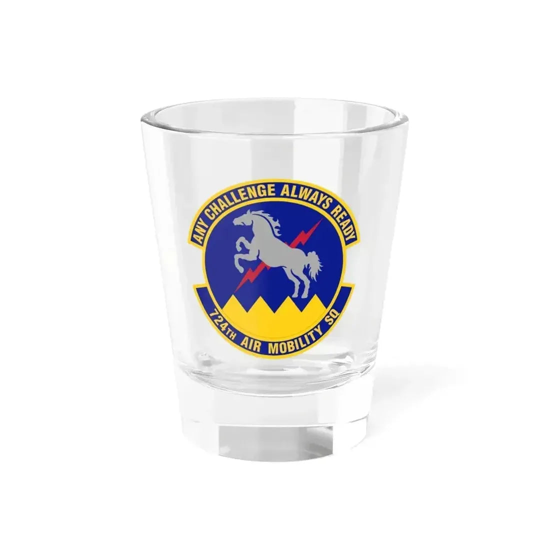 724 Air Mobility Sq AMC (U.S. Air Force) Shot Glass 1.5oz 1.5oz - Go Mug Yourself