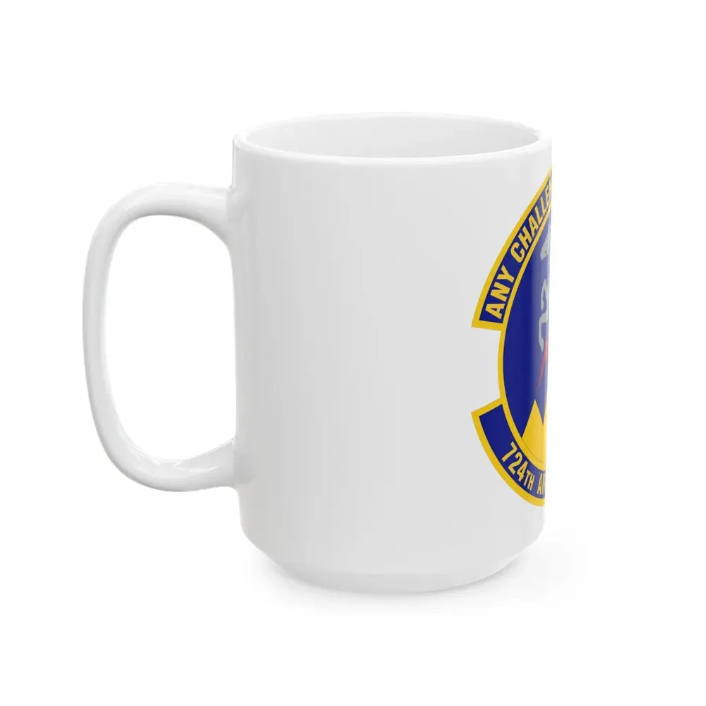 724 Air Mobility Sq AMC (U.S. Air Force) White Coffee Mug - Go Mug Yourself
