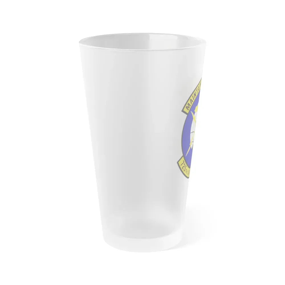 725 Air Mobility Squadron AMC (U.S. Air Force) Frosted Pint Glass 16oz - Go Mug Yourself
