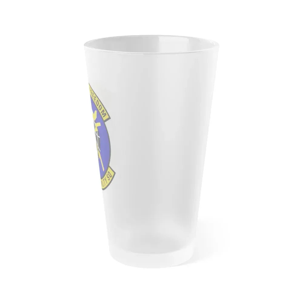 725 Air Mobility Squadron AMC (U.S. Air Force) Frosted Pint Glass 16oz - Go Mug Yourself