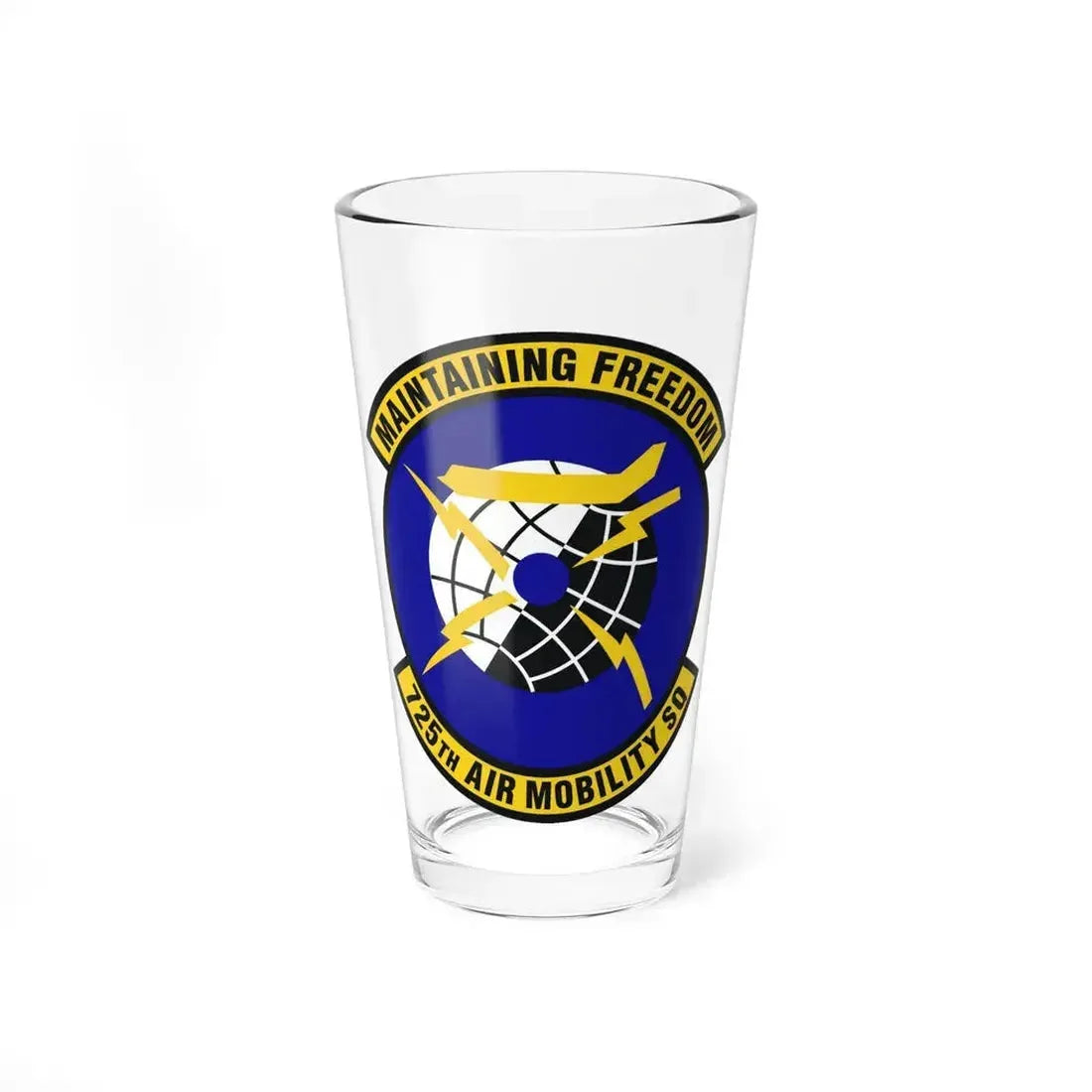 725 Air Mobility Squadron AMC (U.S. Air Force) Pint Glass 16oz 16oz - Go Mug Yourself