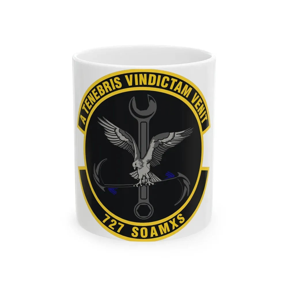 727 Special Operations Aircraft Maintenance Squadron AFSOC (U.S. Air Force) White Coffee Mug 11oz - Go Mug Yourself