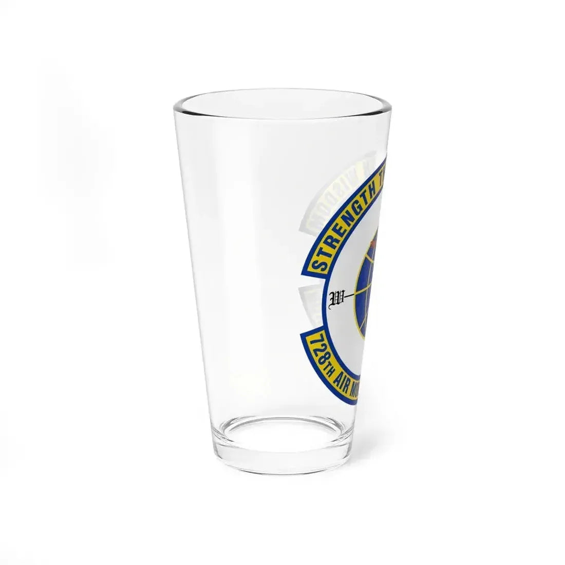 728 Air Mobility Squadron AMC (U.S. Air Force) Pint Glass 16oz - Go Mug Yourself
